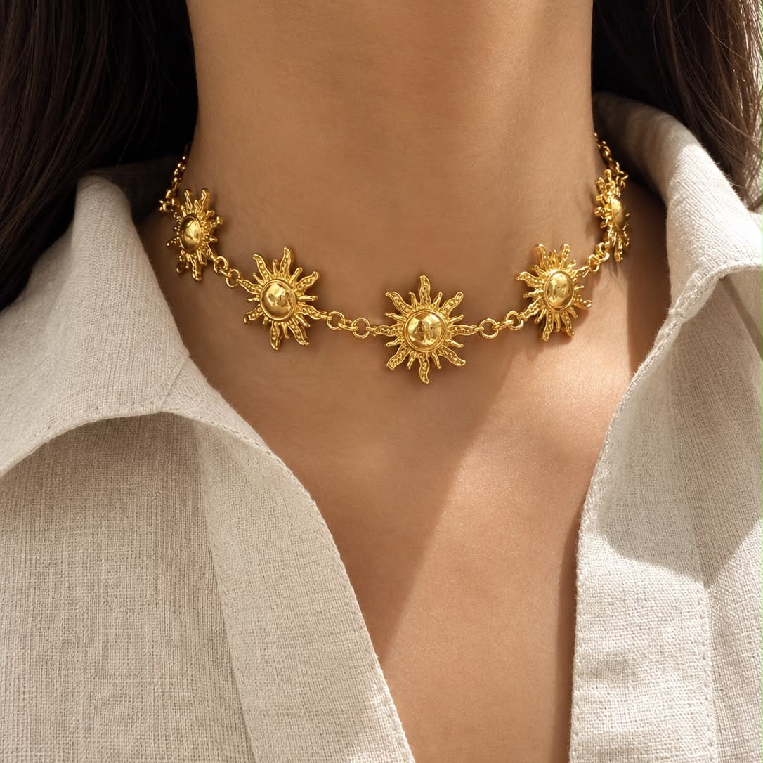 The Surya Motif Choker