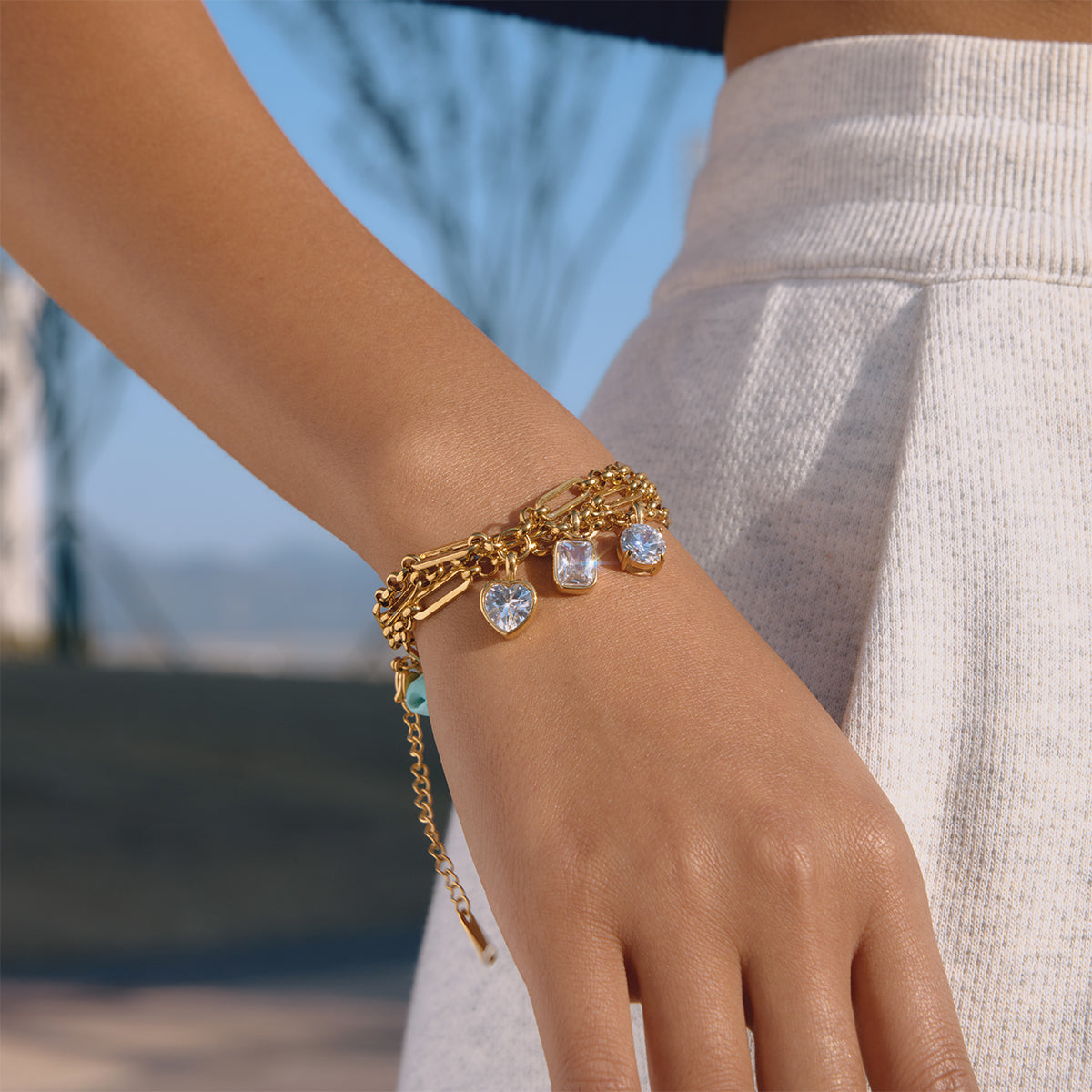 Uno Drop Link Bracelet