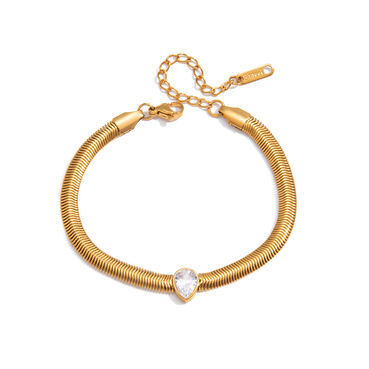 Serpent Glow Bracelet on a white background