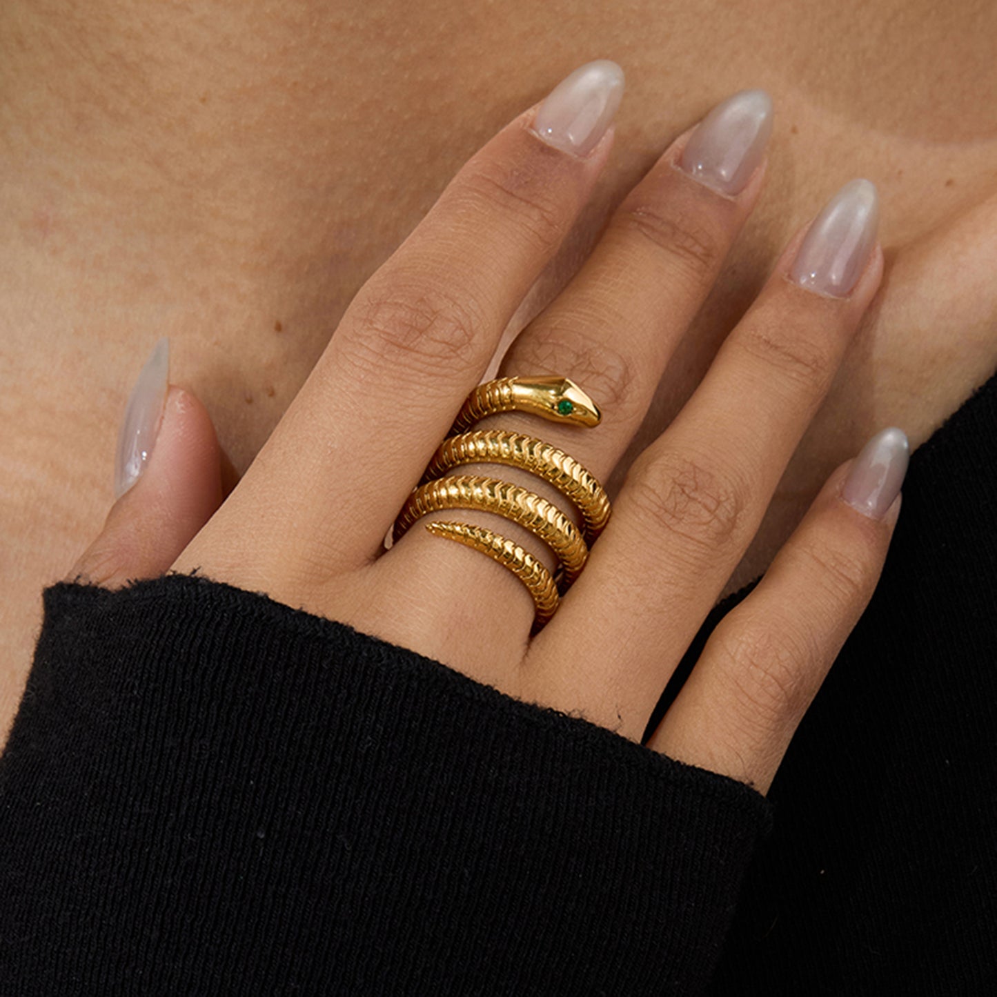 Wrapped Snake Ring