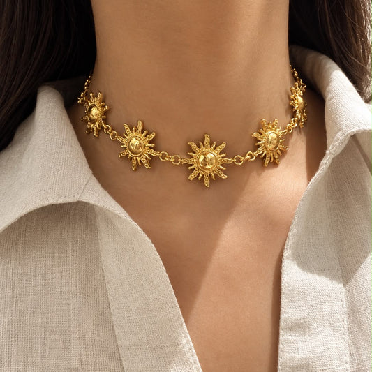 The Surya Motif Choker