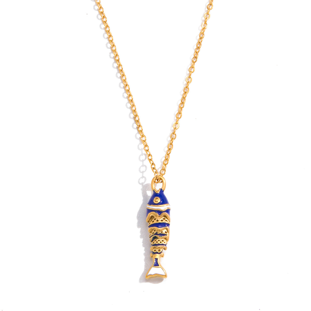 Blue Fishy Necklace 