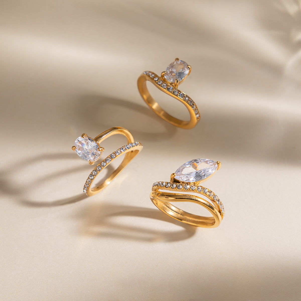 Duet Ring along with other rings