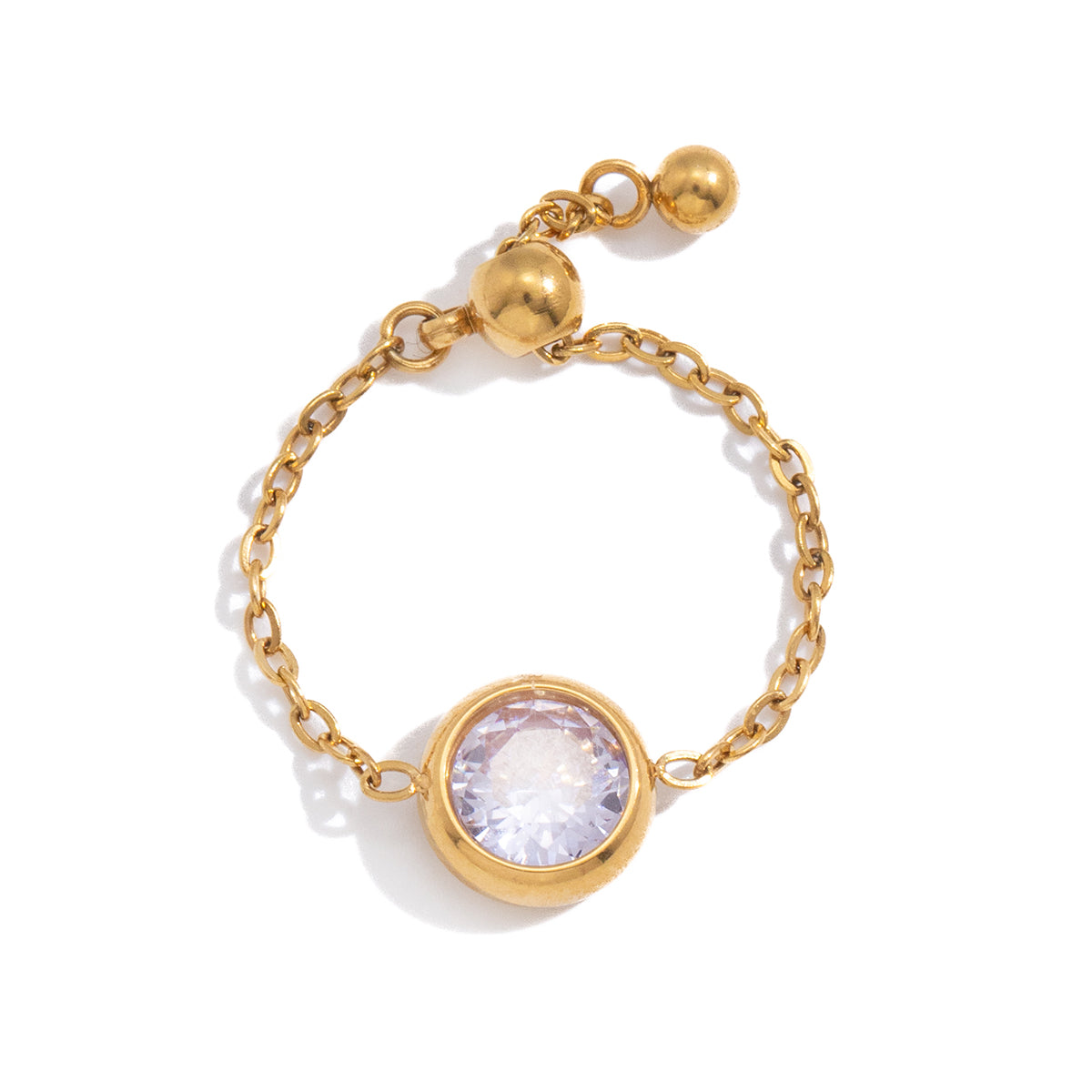 Circle Stone Pull Me Ring