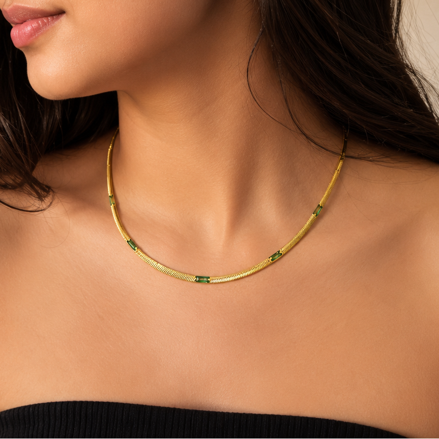 
Jade Dot Necklace