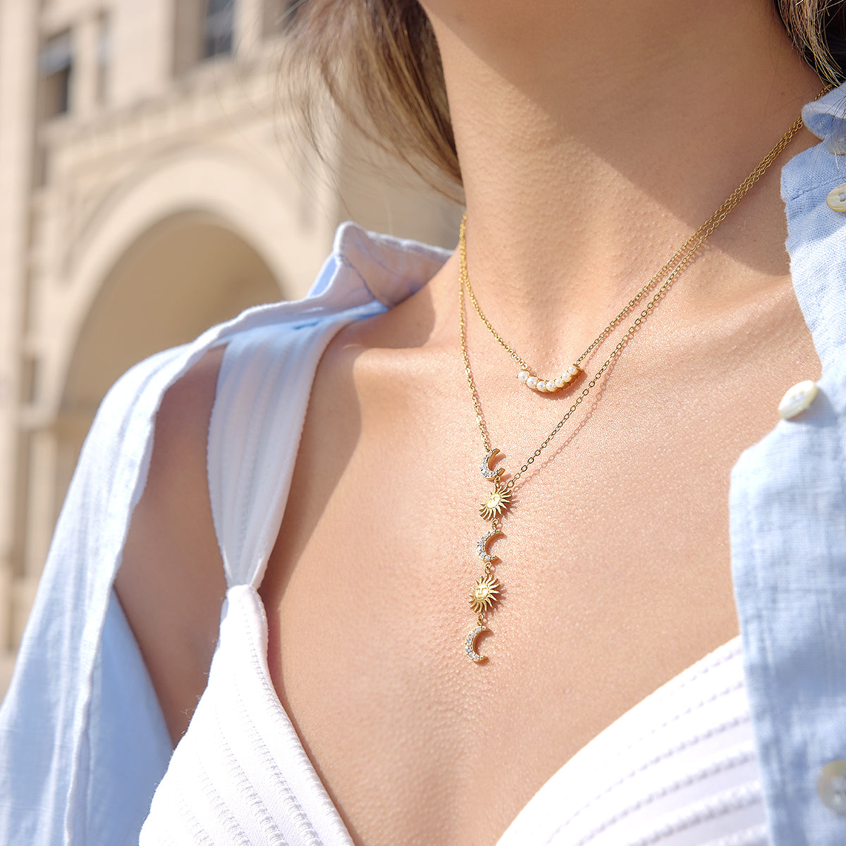 Sun and Moon Long Chain