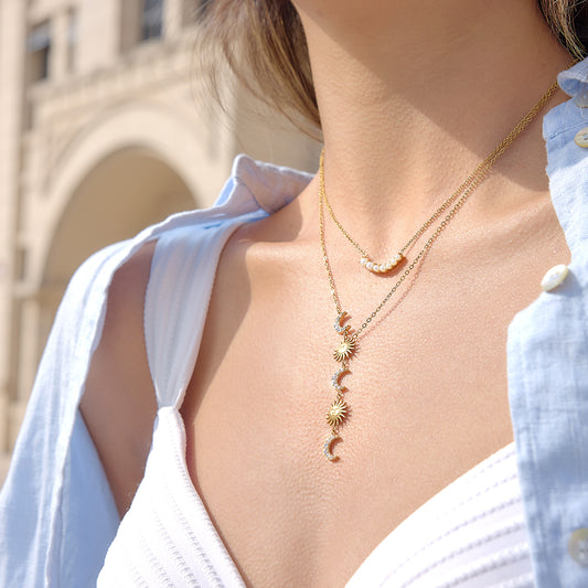 Sun and Moon Long Chain